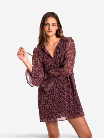 THE-ARE - Vestido em castanho: frente