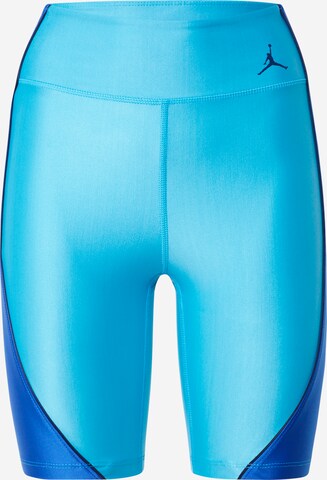 Jordan Skinny Workout Pants in Blue: front