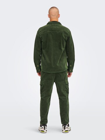 Only & Sons - Ajuste confortable Camisa 'Track' en verde