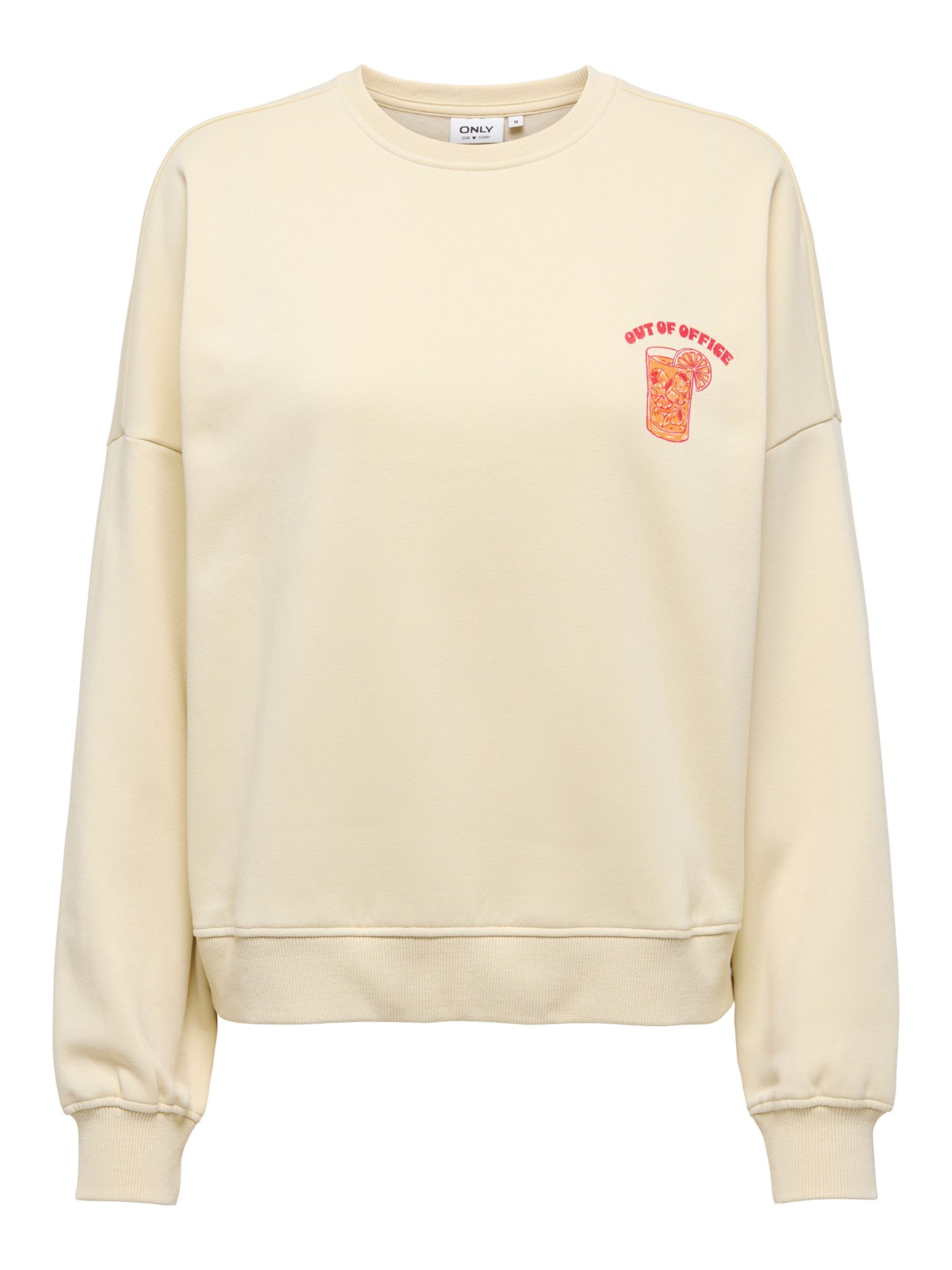 ONLY - Sudadera 'ONLLiny' en beige: frente