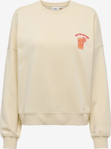 ONLY - Sudadera 'ONLLiny' en beige: frente
