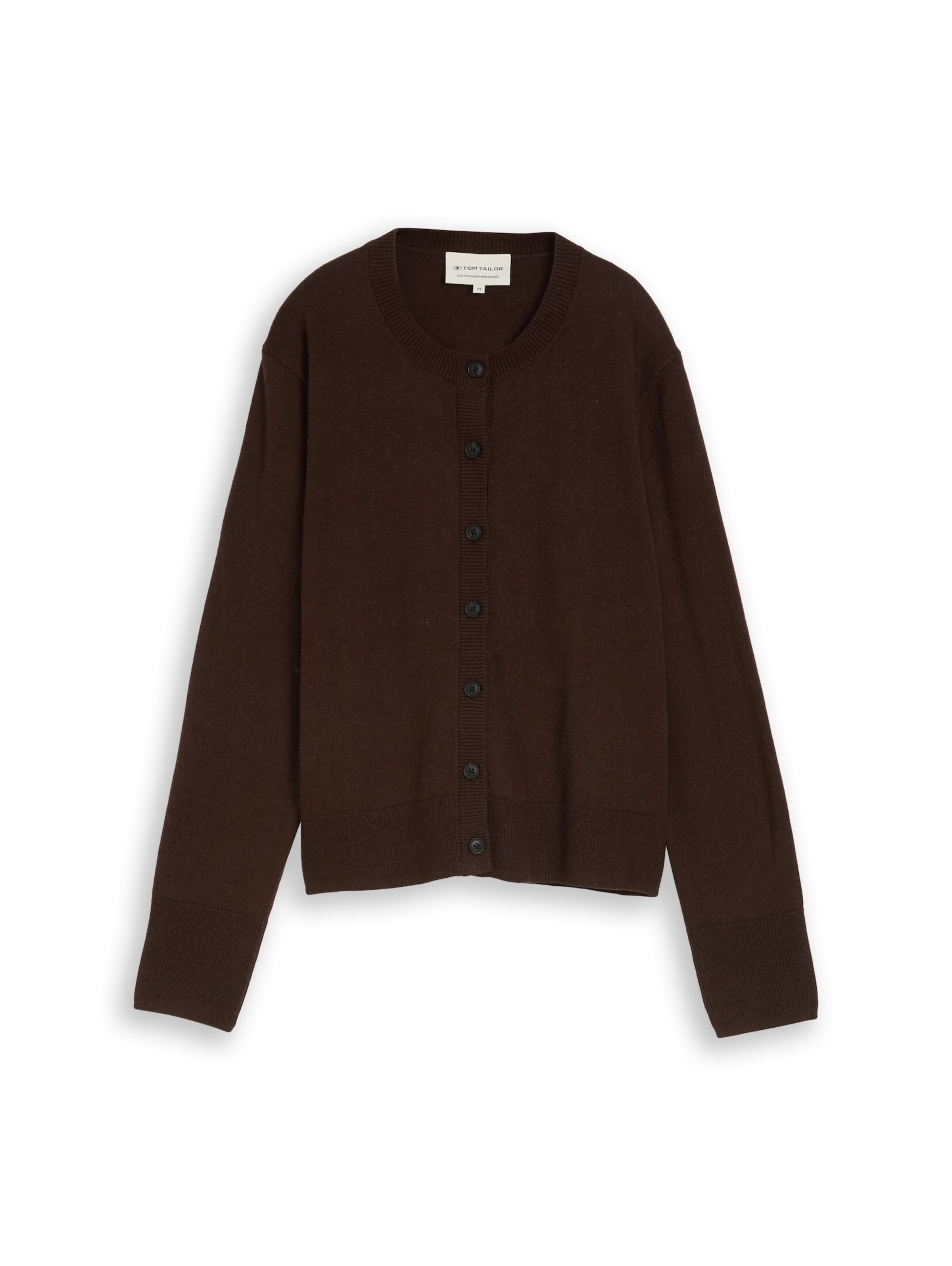 TOM TAILOR Strickjacke in Braun: Vorderseite
