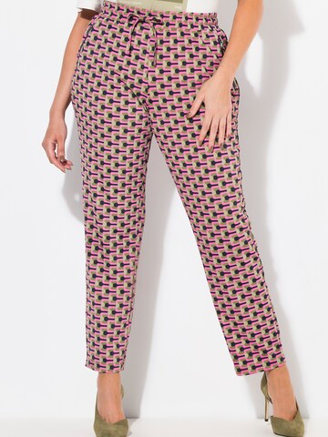 Ulla Popken Конический (Tapered) Штаны в Ярко-розовый: спереди