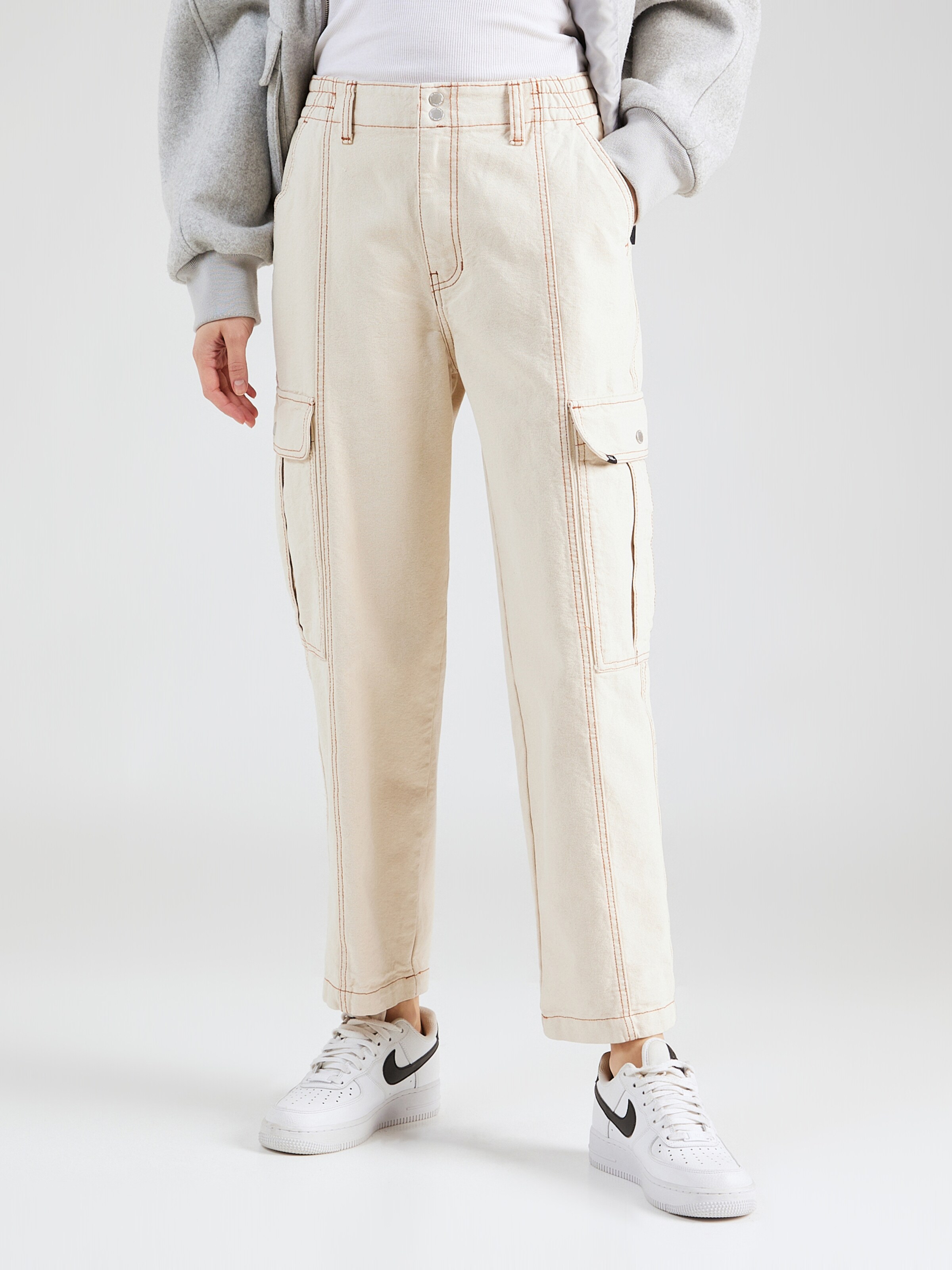 VANS Loose fit Cargo trousers SIDEWALK MUSIC ACADEMY in Light