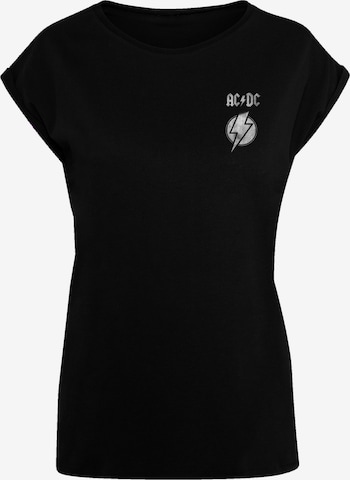T-shirt 'ACDC Lightning Bolt' F4NT4STIC en noir : devant