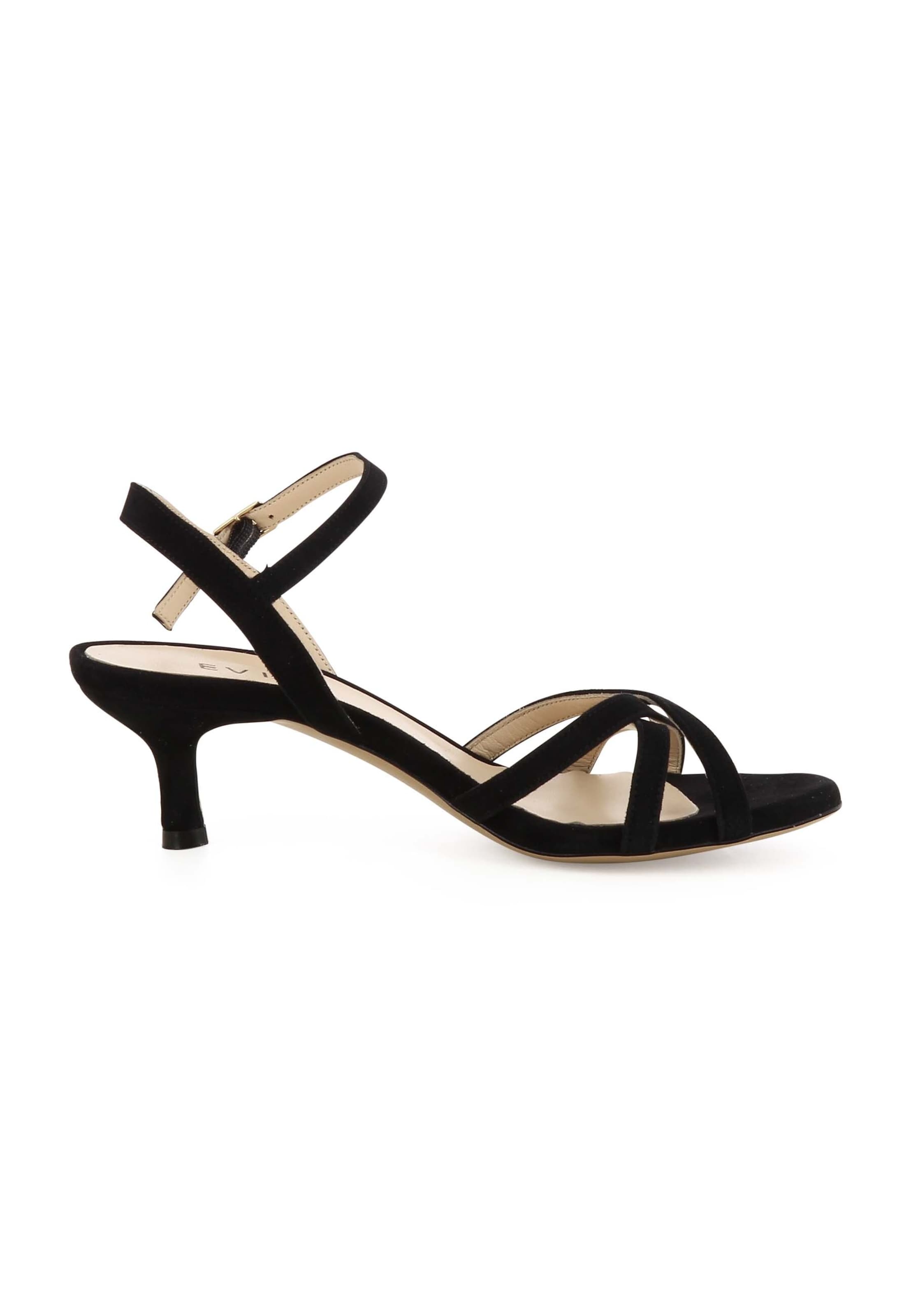 EVITA Sandalen met riem 'GIOIA' in Zwart