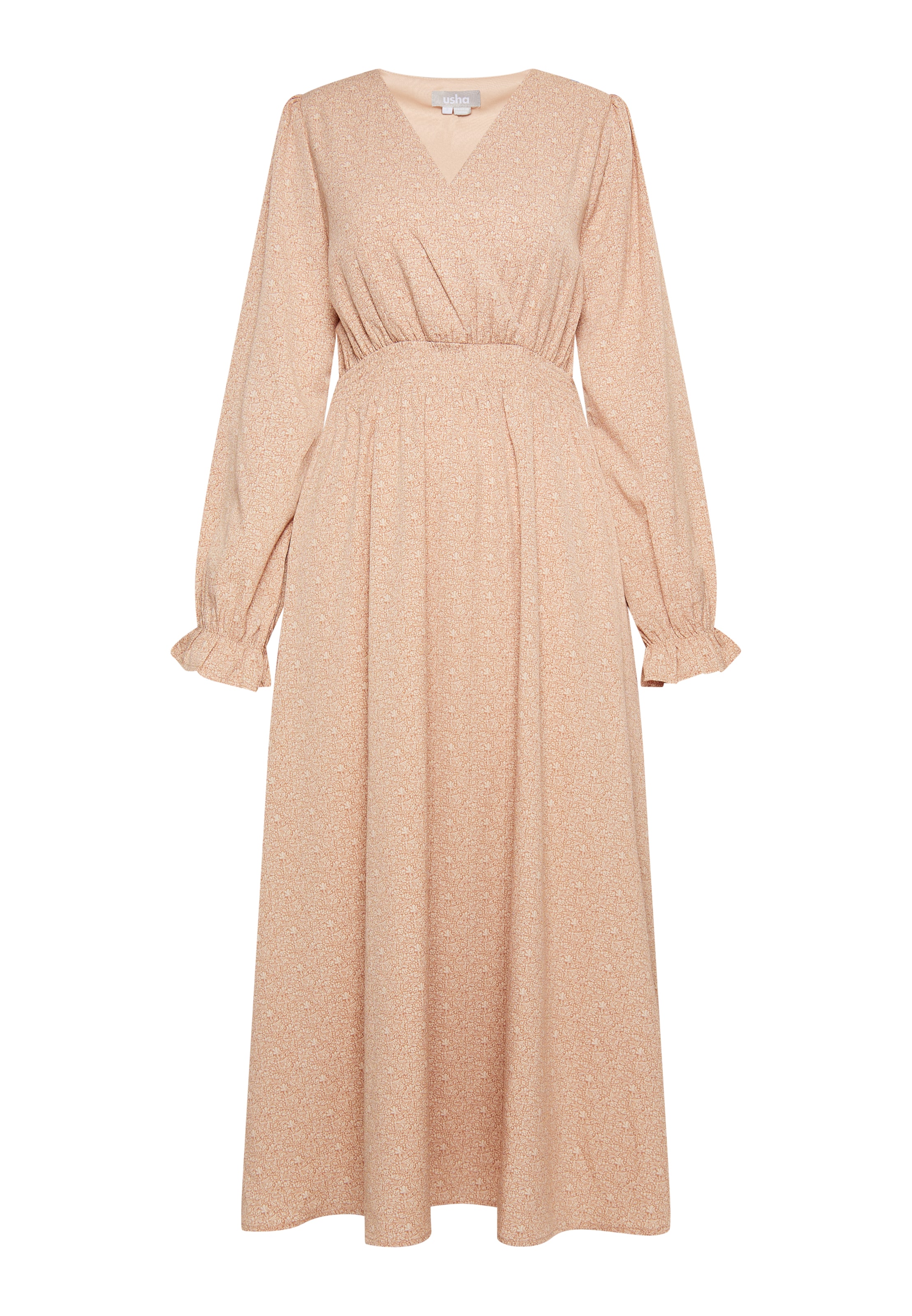 Usha Платье в Бежевый: спереди