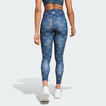 Skinny Pantalon de sport 'Adidas x Farm Rio' ADIDAS PERFORMANCE en bleu