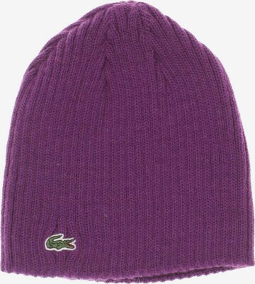 LACOSTE Hut oder Mütze One Size in Lila: Vorderseite