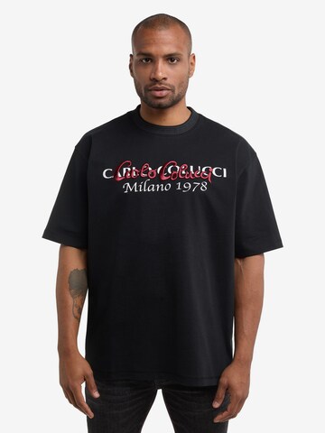 Carlo Colucci Shirt in Zwart: voorkant