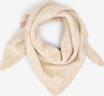 styleBREAKER Wrap 'Kleines Strick Dreieckstuch im Sophie Scarf Stil' in Beige: front