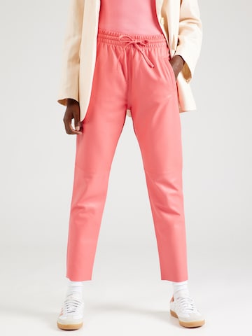 OAKWOOD Slimfit Παντελόνι 'GIFT' σε ροζ: μπροστά