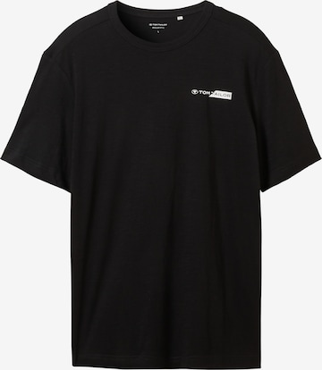 TOM TAILOR Shirt in Black: front