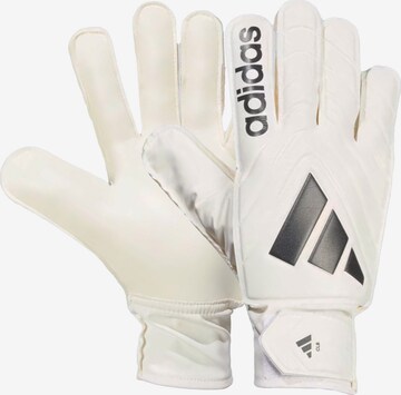 ADIDAS PERFORMANCE Athletic Gloves in Beige: front