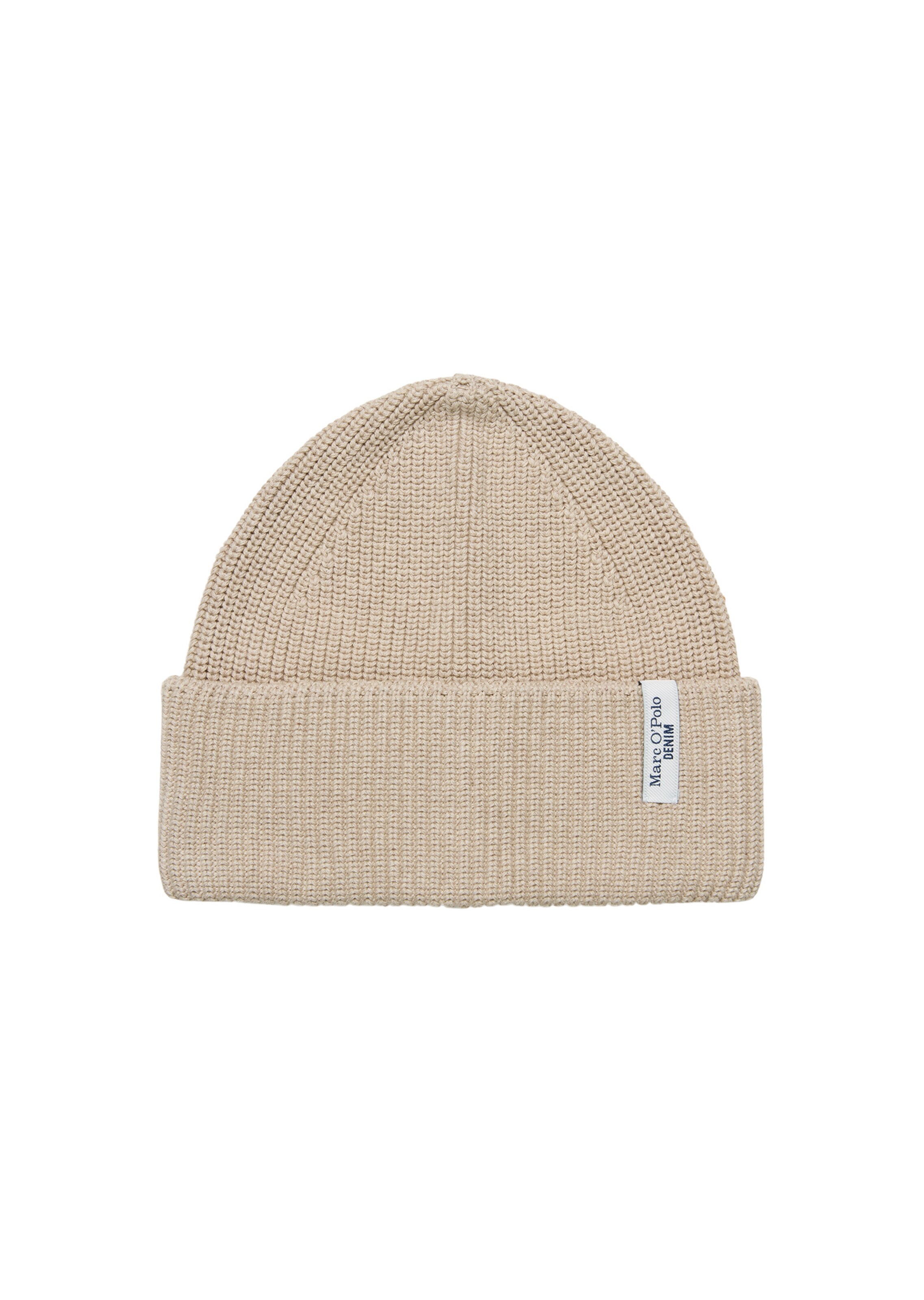 Marc O'Polo DENIM Mütze in Beige: Vorderseite