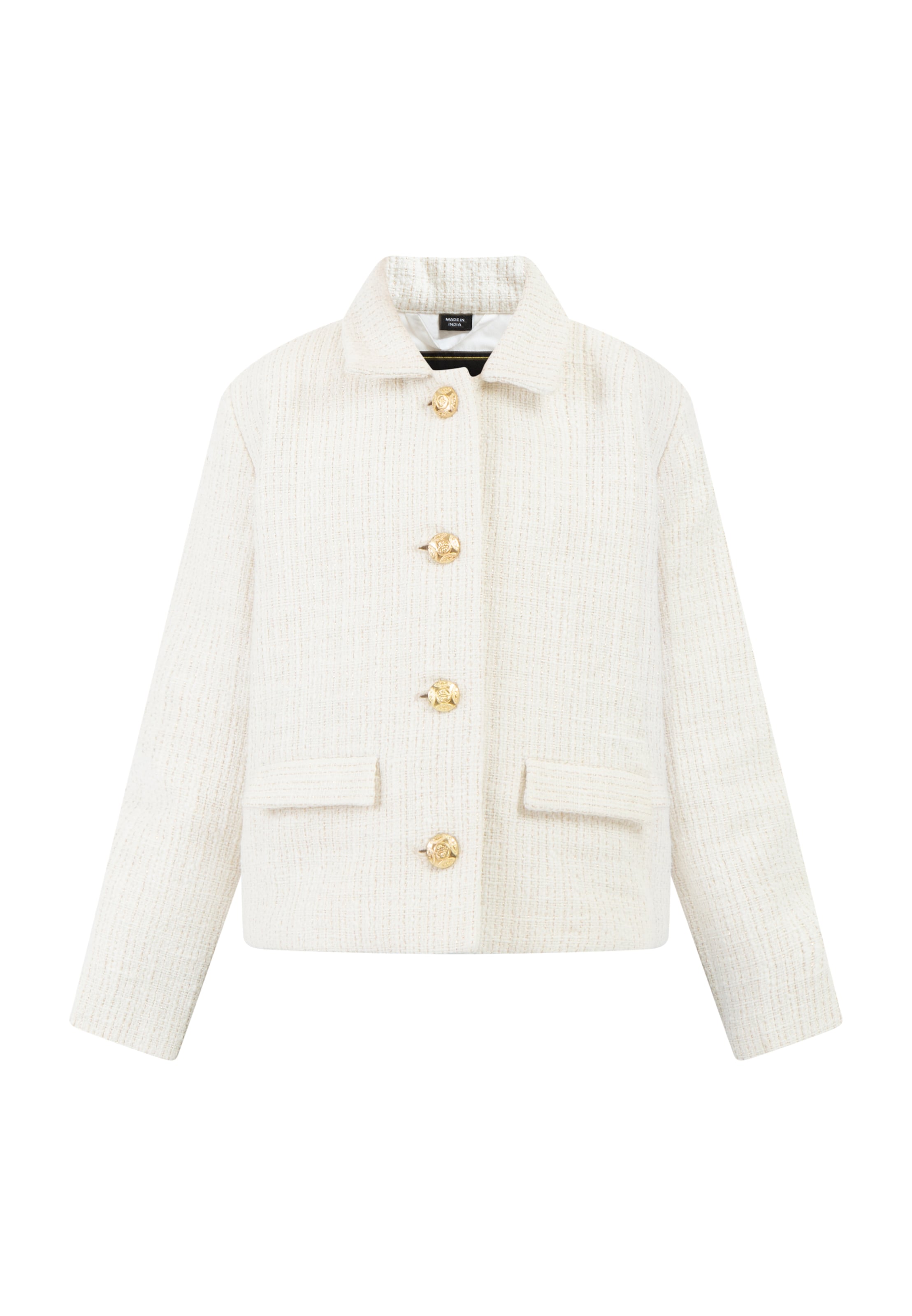 faina Блейзър в бяло: отпред