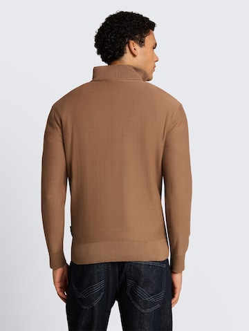 TOM TAILOR DENIM Pullover in Braun