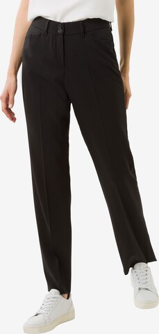 BRAX Regular Pleated Pants 'Celine' in Black: front