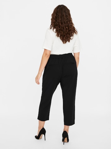 Vero Moda Curve Regular Pleat-Front Pants 'Eva' in Black