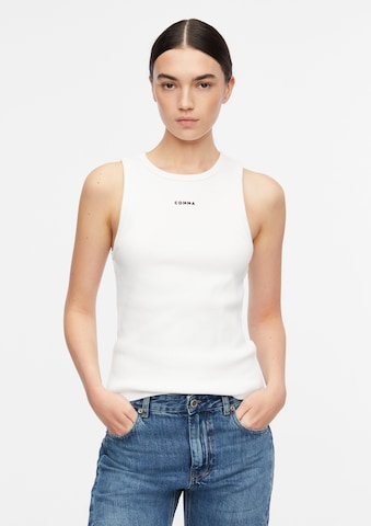 COMMA Top in White: front