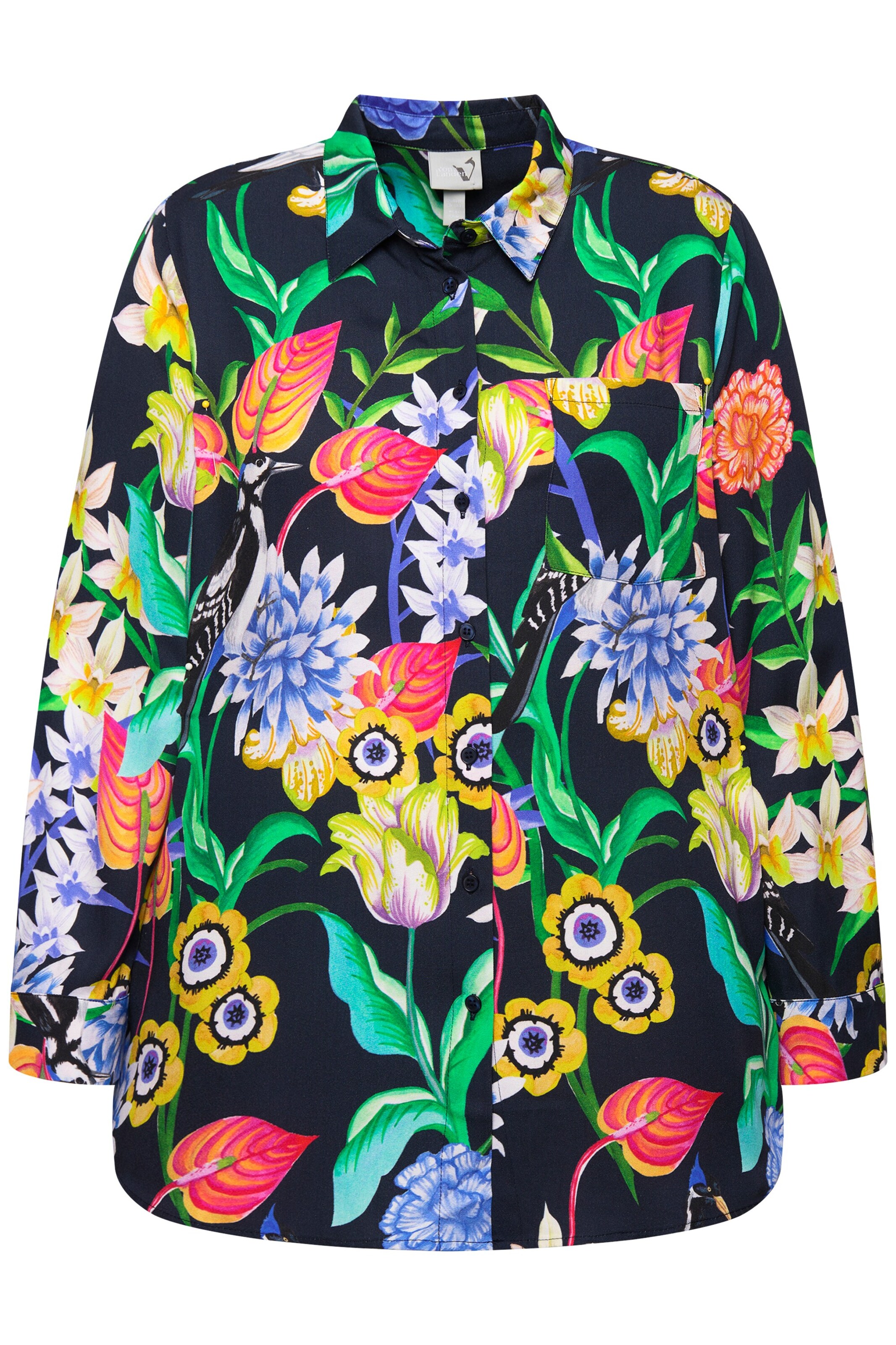 Ulla Popken Blouse in Blue: front