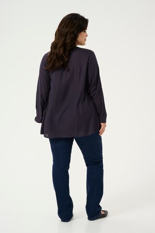 KAFFE CURVE Bluse 'KC Calinde' in Schwarz