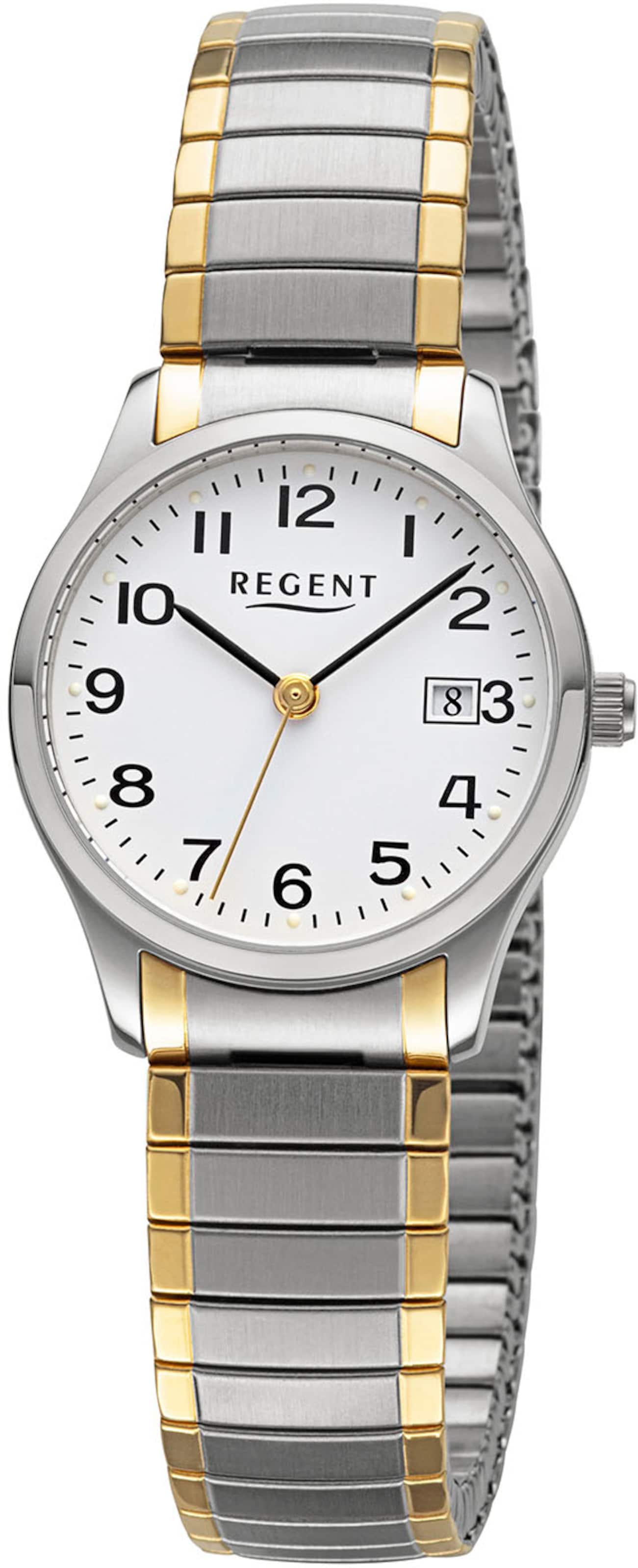 REGENT Uhr in Silber: Vorderseite