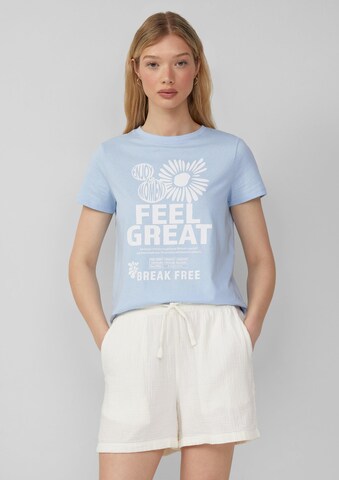 T-shirt QS en bleu : devant