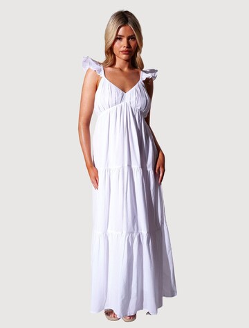 Robe South Beach en blanc : devant