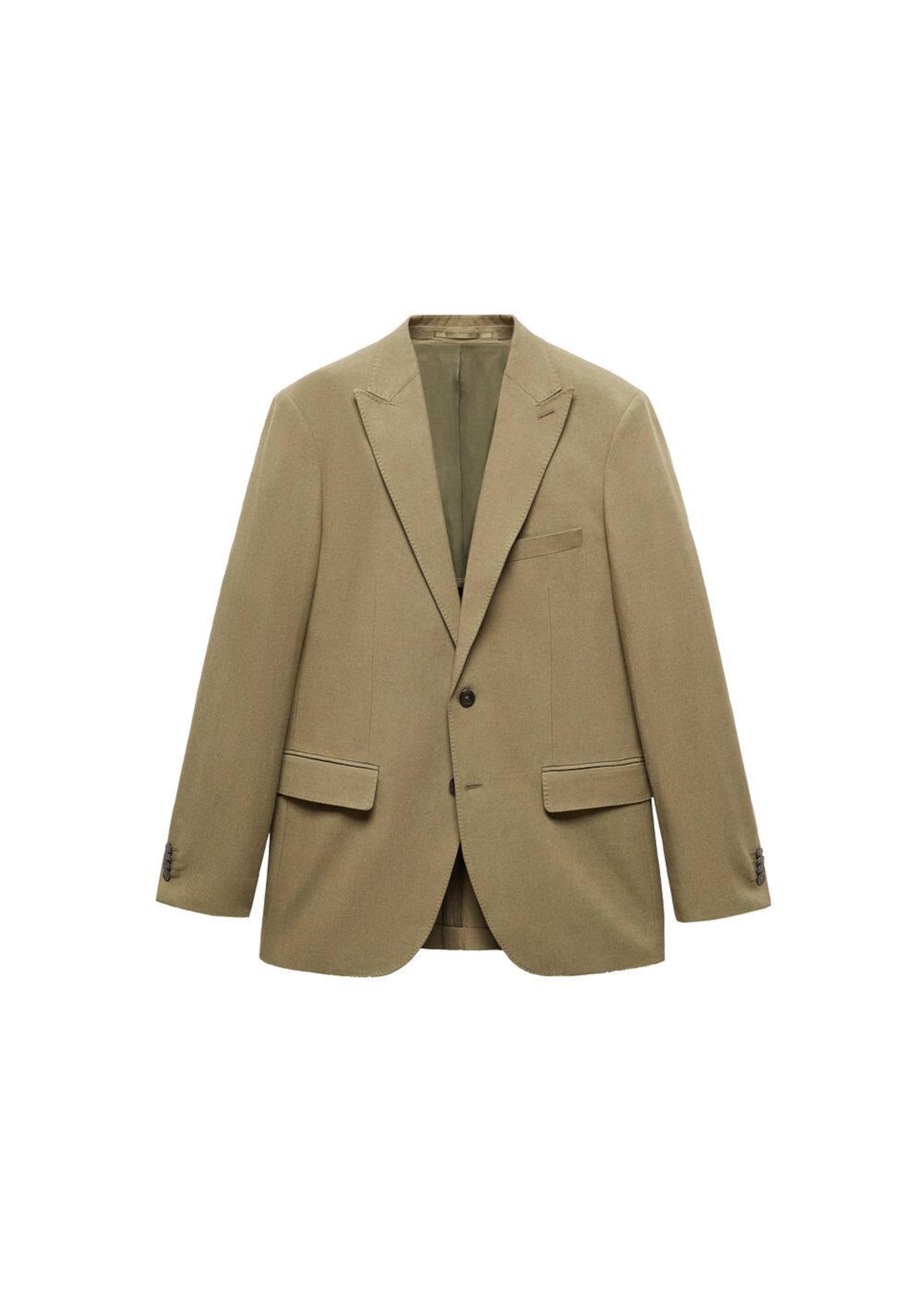 Regular fit Sacou 'Amalfip' de la MANGO MAN pe verde: față