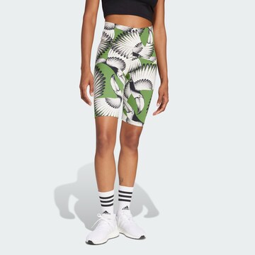 ADIDAS SPORTSWEAR Skinny Sports trousers 'x Farm' in Green: front
