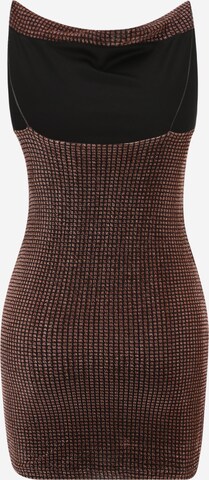 Noisy May Petite Cocktail Dress 'ANNA' in Brown