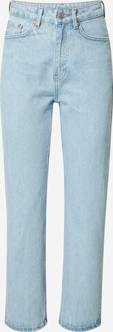 Jean 'Voyage High Straight' WEEKDAY en bleu : devant