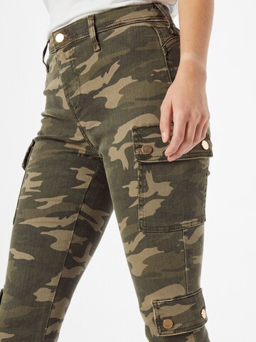 Skinny Pantalon cargo 'Amelie' River Island en vert