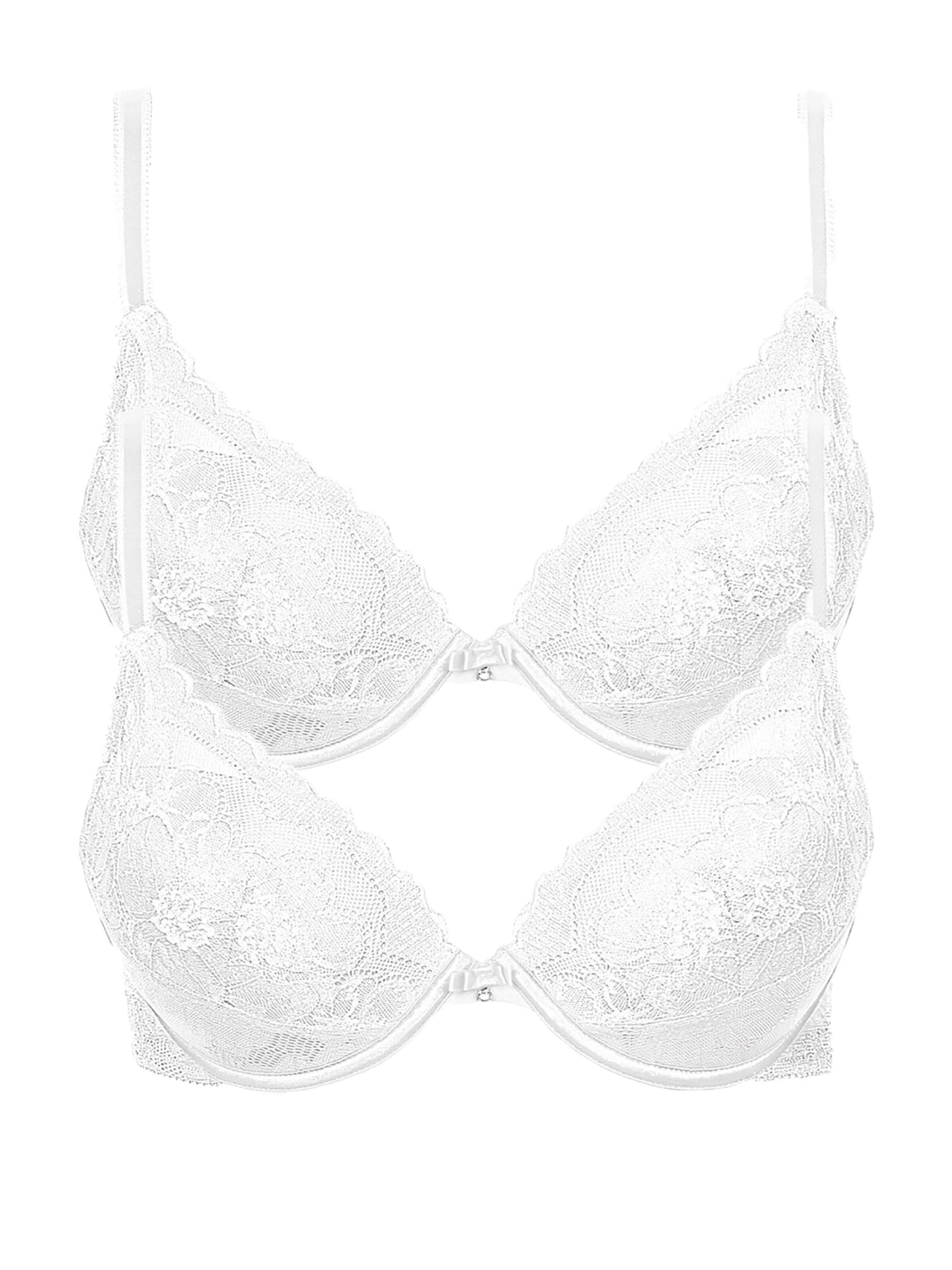 Lisca Push-up Bra 'Evelyn' in White: front