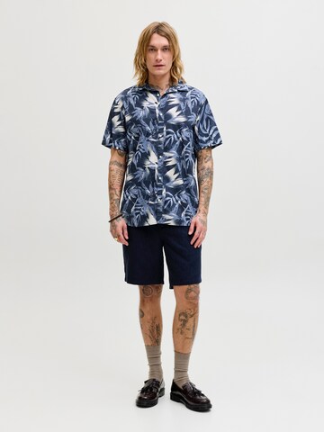 JACK & JONES - Ajuste regular Camisa 'JJHONOLULU' en azul