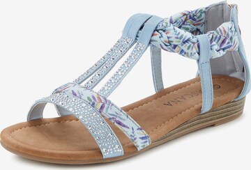 LASCANA Strap Sandals in Blue: front