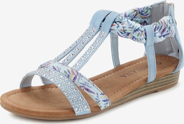 LASCANA Strap Sandals in Blue: front