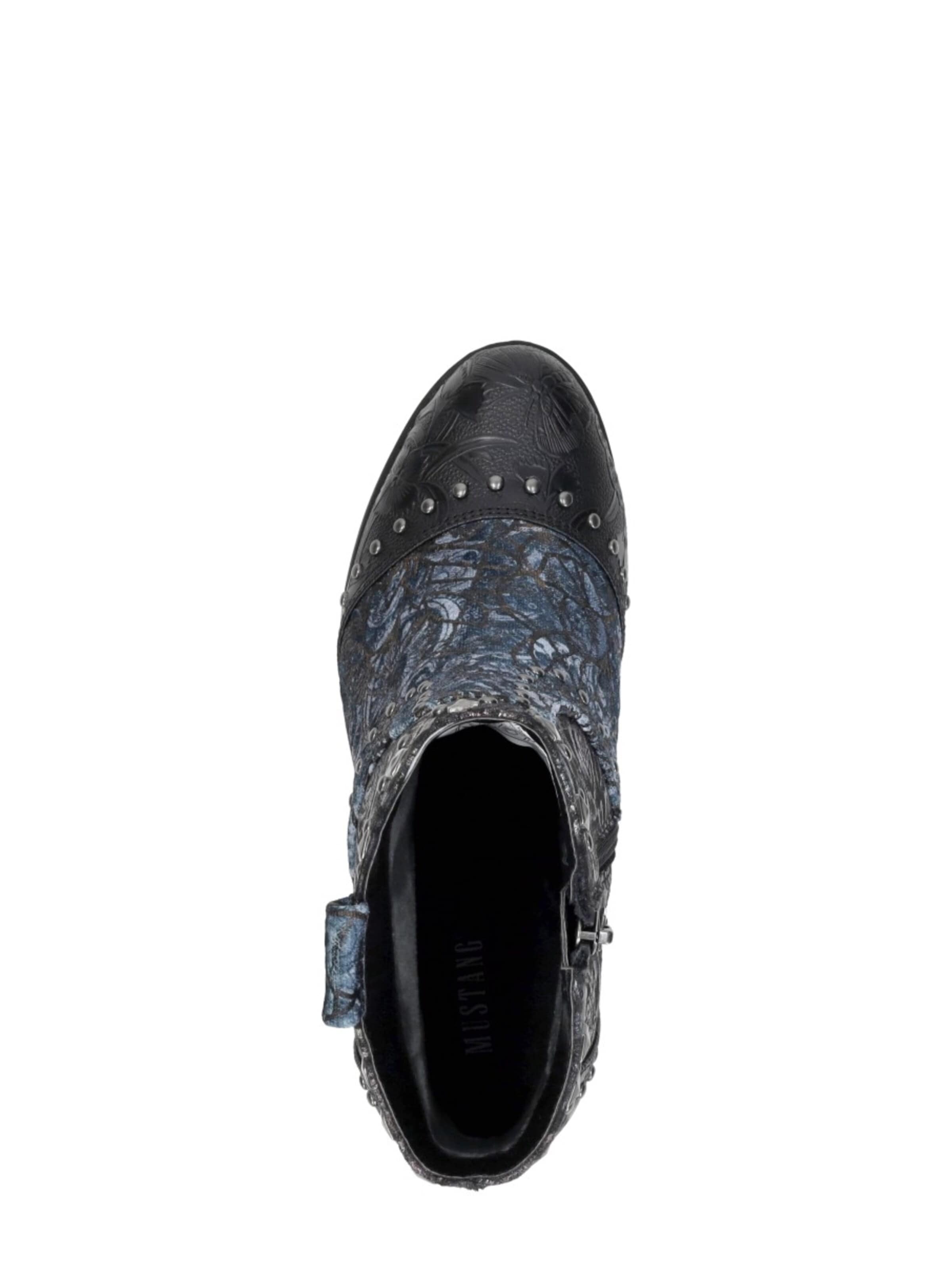 MUSTANG Boots 'Enkellaarsjes Hak' in Black