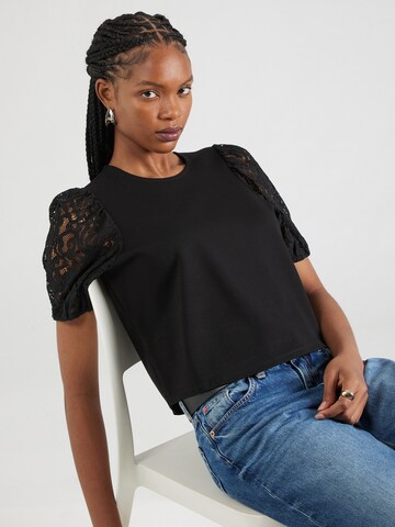 T-shirt 'Charlotta' ABOUT YOU en noir : devant