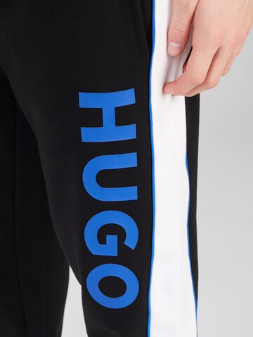 Effilé Pantalon 'Narlos' HUGO Blue en noir