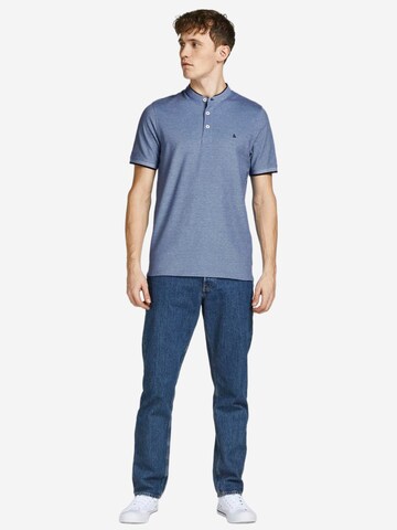 JACK & JONES Shirt 'Paulos Mao' in Blue