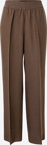 Birgitte Herskind Loose fit Pleated Pants 'Pinky' in Brown: front