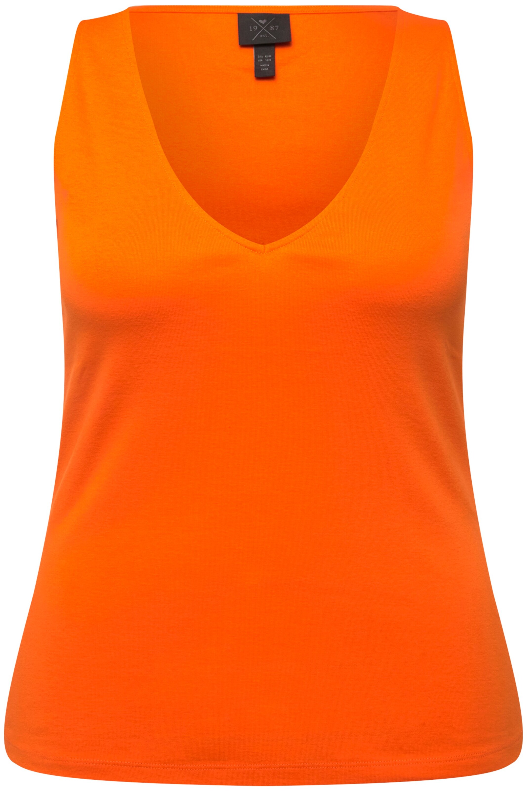 Ulla Popken Top in Oranje: voorkant