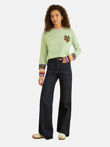 love & roses Tröja i grön: framsida