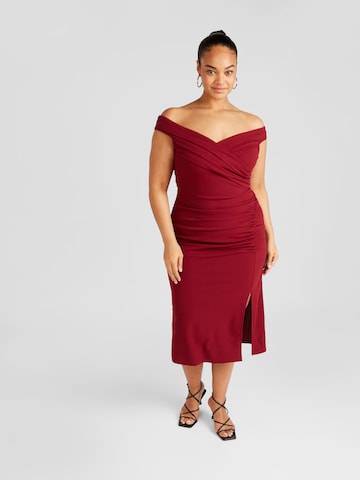 Skirt & Stiletto Kleid in Rot