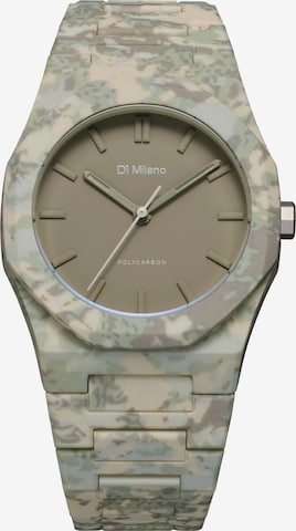 D1 Milano Analoguhr 'PCBJ39' in Grün: Vorderseite