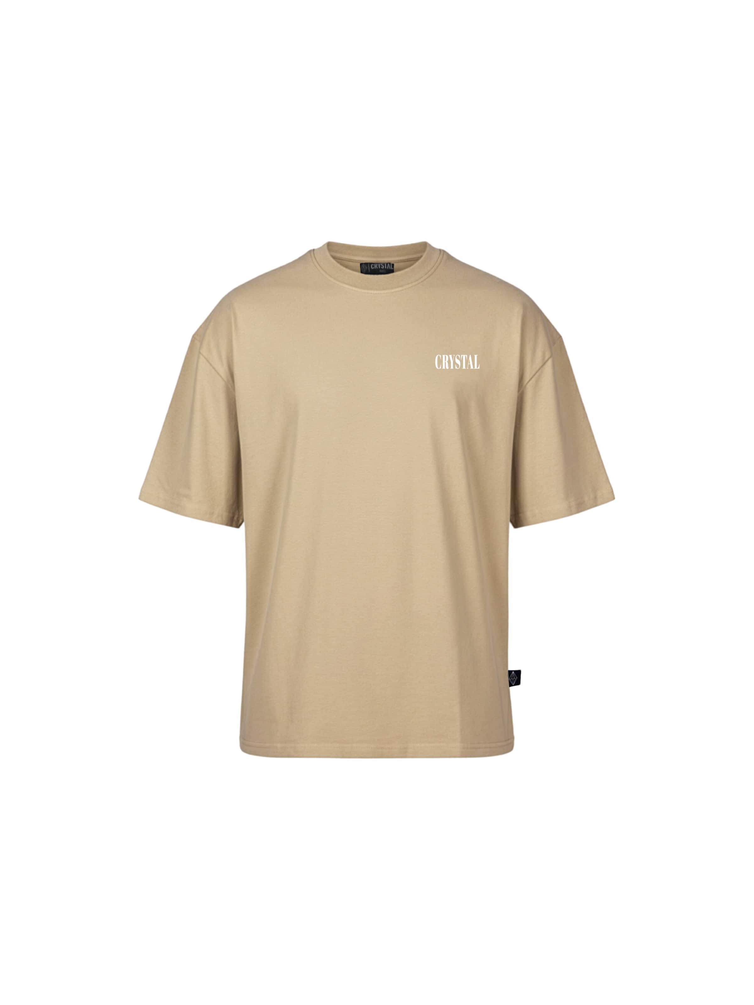 Crystal Paris Shirt 'Face' in Bruin: voorkant