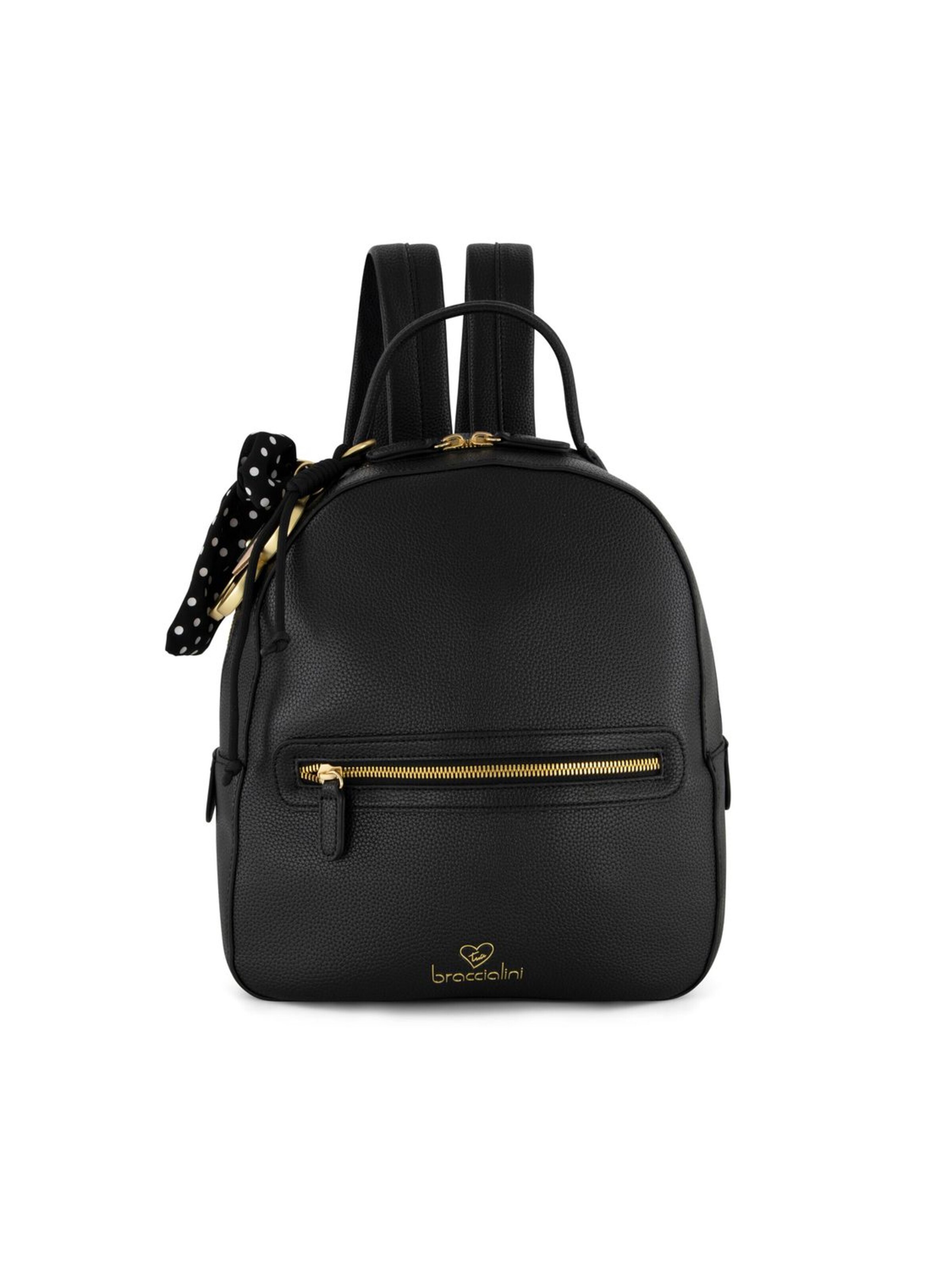 Braccialini - Mochila 'Beth' en negro: frente