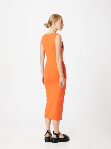 NEON & NYLON Kleid in Orange